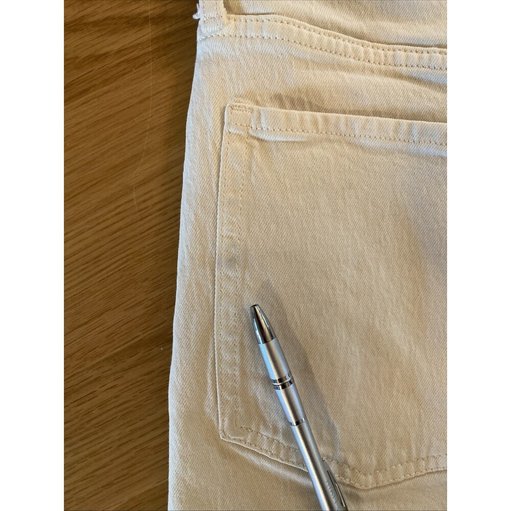 Banana Republic Size 31/12 Ecru Ivory Button Fly 4"‎ High Rise Shorts Women's - Picture 10 of 10